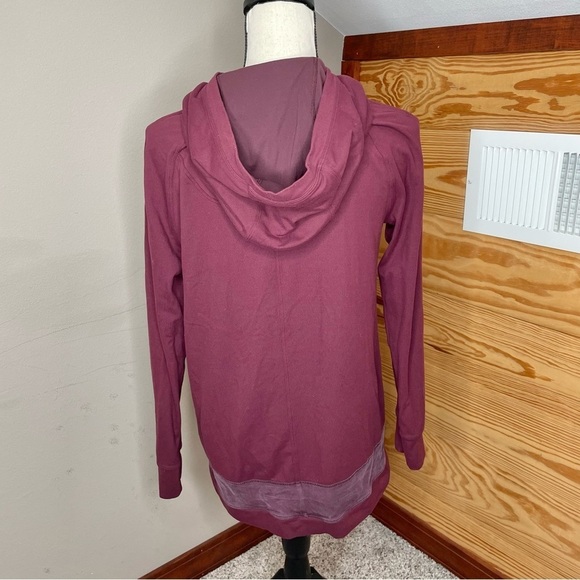 Lululemon Starting Place Hoodie in Garnet Purple 4 W3ABWS Activewear Workout - Picture 4 of 11